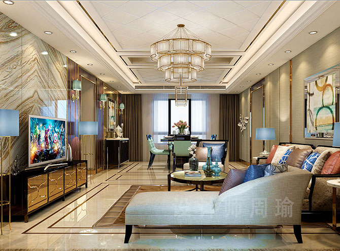 肏大美女屄世纪江尚三室两厅168平装修设计效果欣赏